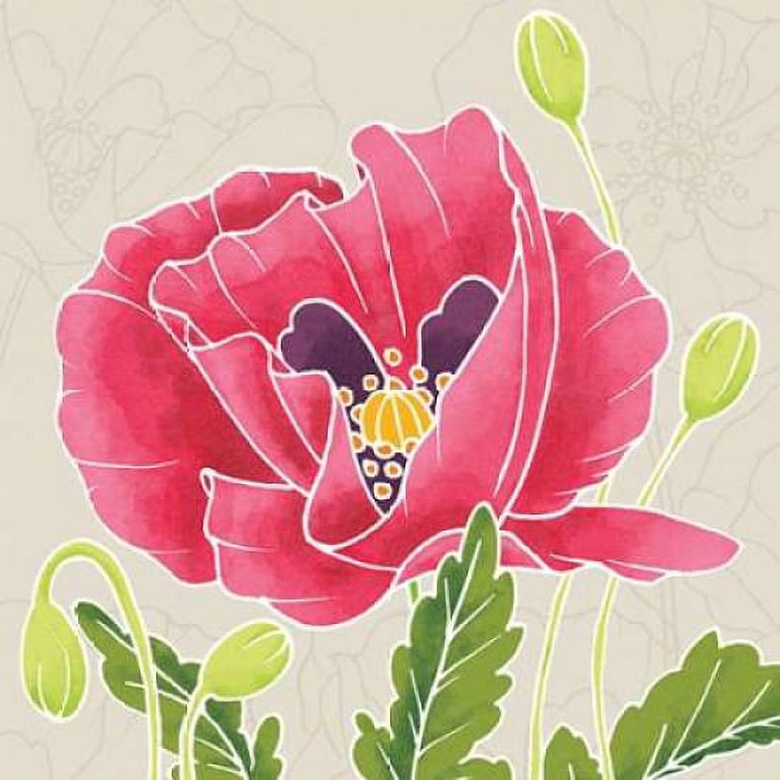 Sunshine Poppies II Canvas Art - Elyse DeNeige (24 x 24)