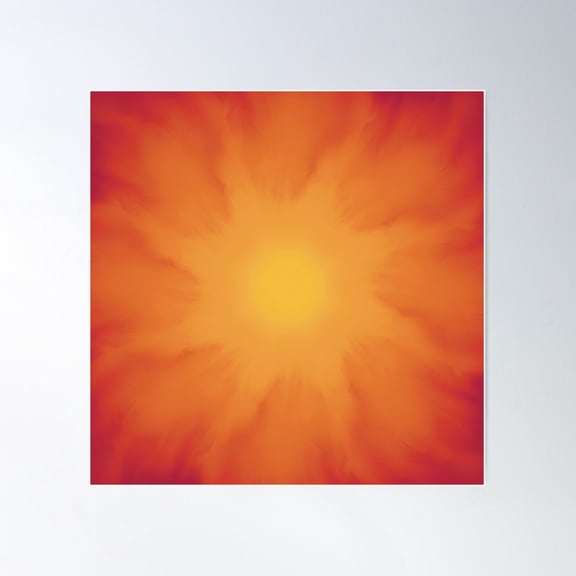 Sunshine Poster Wall Art, Modern Wall Decor For Living Room Bedroom, 24x24 UNFRAMED