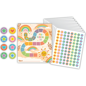 Sunshine Rainbow Reward Trackers with Stickers [TCR6868]