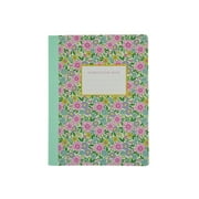 Sunshine & Sage Composition Notebook Flowerama, College Ruled, 80 Sheets, 9.75x7.5"