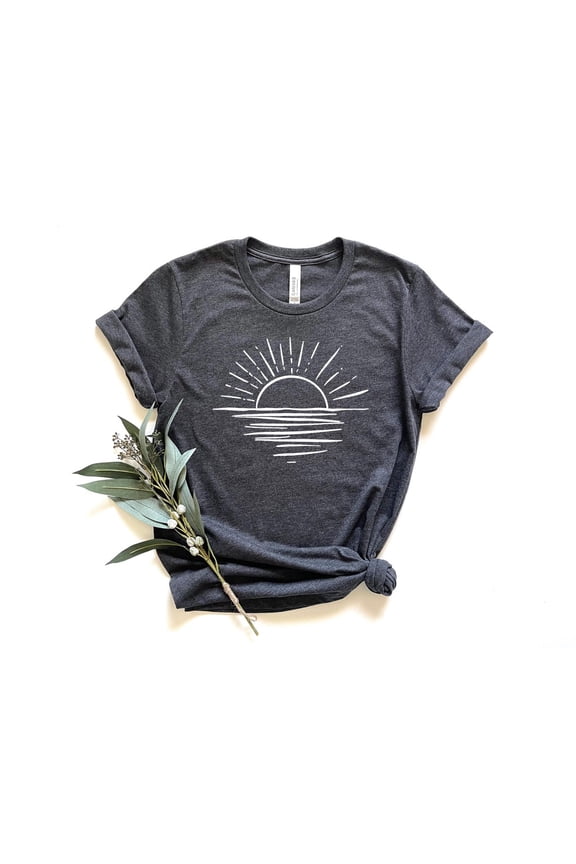 Sunshine Shirts For Women, Summer T-Shirts For Women, Shirts For Women Beachy, Sunset Shirt, Sun Tshirt For Women, Women Summer Tshirts All Size S-5XL