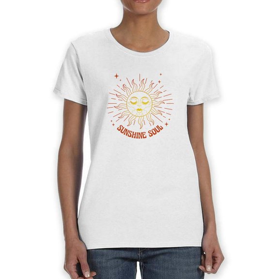 Sunshine Soul T-Shirt Women -Smartprints Designs, Female 3X-Large