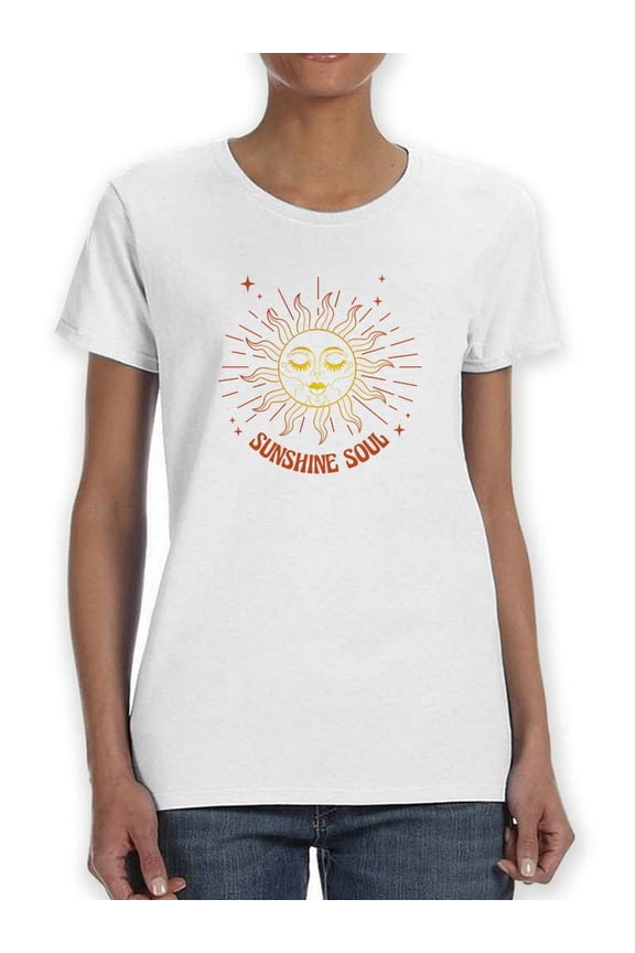 Sunshine Soul T-Shirt Women -Smartprints Designs, Female 3X-Large