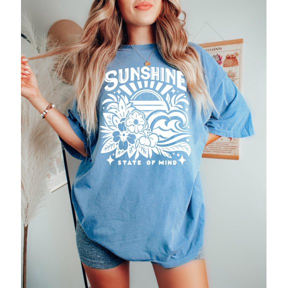 Sunshine State Mind Boho Beach T-Shirt All Size S-3XL