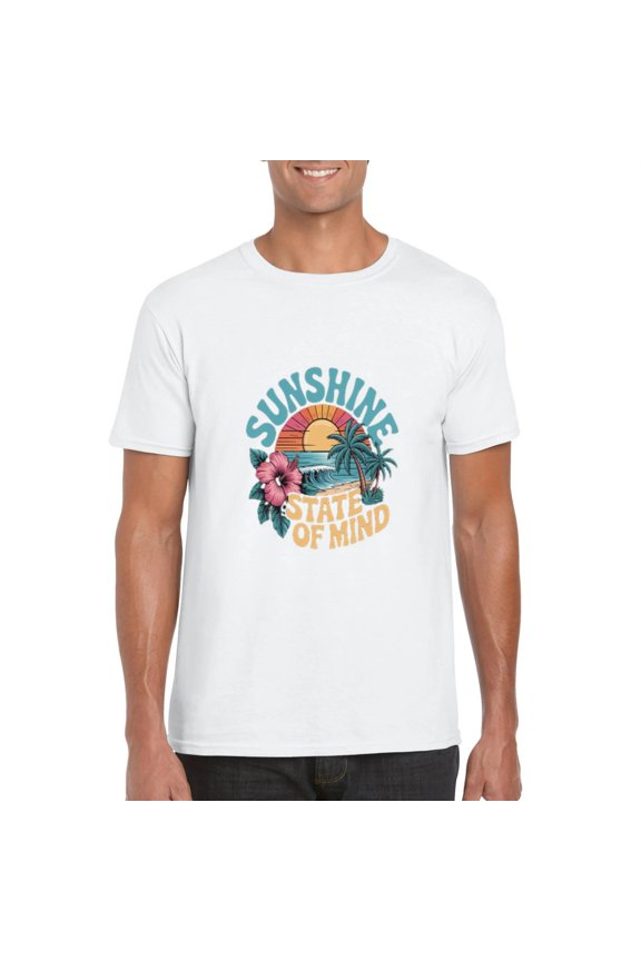 Sunshine State Of Mind Summer Time Florida Vacation Graphic Unisex T-Shirt