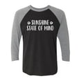thumbnail image 1 of Sunshine State Of Mind Unisex 3/4 Sleeve Baseball Raglan Tee, 1 of 3