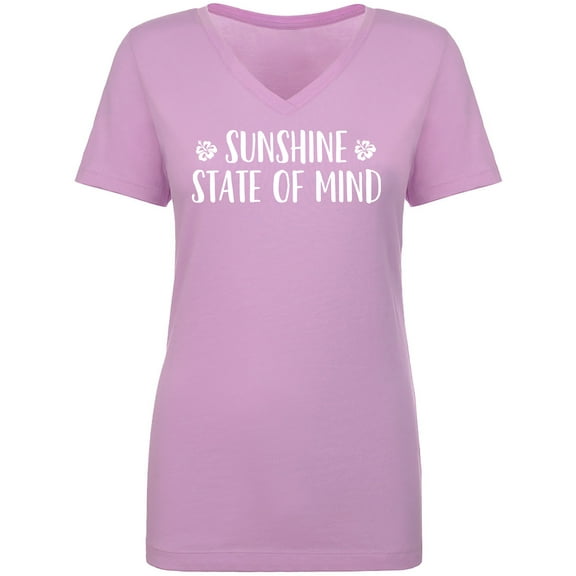 Sunshine State Of Mind Womens V-Neck T-Shirt