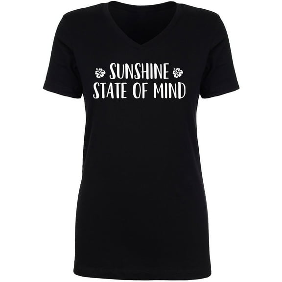 Sunshine State Of Mind Womens V-Neck T-Shirt