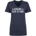thumbnail image 1 of Sunshine State Of Mind Womens V-Neck T-Shirt, 1 of 2