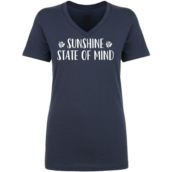 Sunshine State Of Mind Womens V-Neck T-Shirt