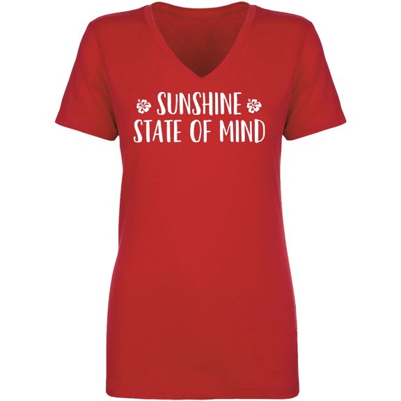 Sunshine State Of Mind Womens V-Neck T-Shirt