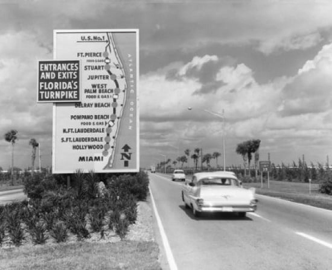 Sunshine State Parkway Miami Florida USA Canvas Art - (18 x 24)