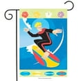 thumbnail image 1 of Sunshine Surfer Summer Applique Garden Flag, 1 of 2