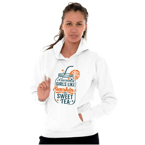 Sunshine Sweet Tea Southern Belle Hoodie Sweatshirt Women Brisco Brands S
