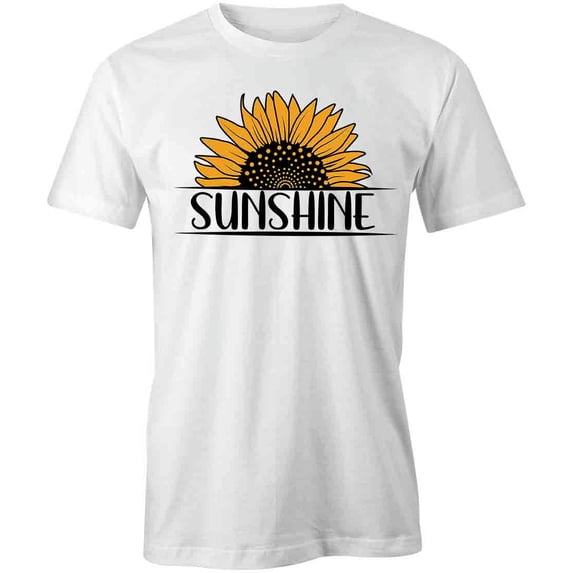 Sunshine T-Shirt | Pretty Flowers White Tee Gift