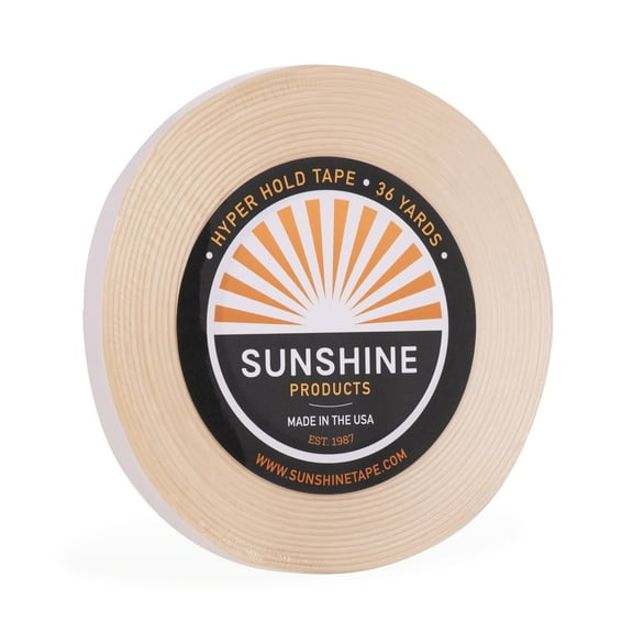 Sunshine Tape | Hyper Hold No Shine Wig Tape Roll | 1/2" x 36 YDS | Bonding Clear Double Sided