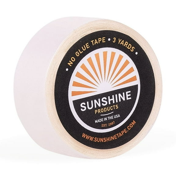 Sunshine Tape | No Glue Wig Adhesive Tape Roll | 3/4" x 3 YDS | Double Sided, Medical Grade