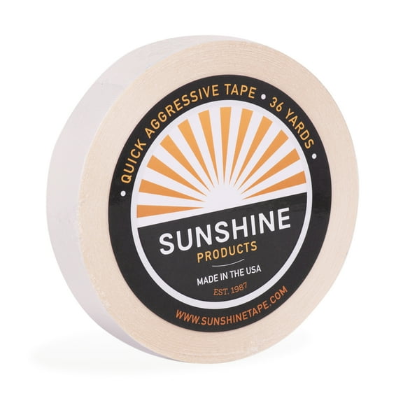 Sunshine Tape | Quick Aggressive Wig Adhesive Tape Roll | 1" x 36 YDS | Premium Hair Toupee Tape