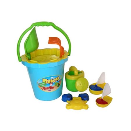 Sunshine Trading Bucket Sand Toy - 8 Piece Set