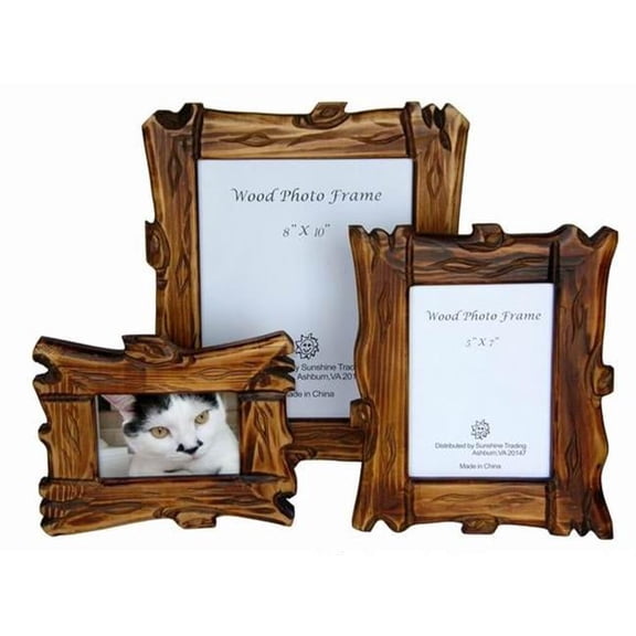 Sunshine Trading  Handmade Wood Photo Frame - 3.5 x 5 Inch