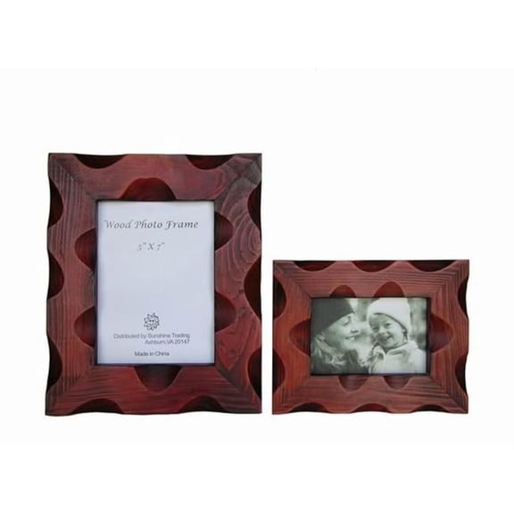 Sunshine Trading  Handmade Wood Photo Frame - 5 x 7 Inch