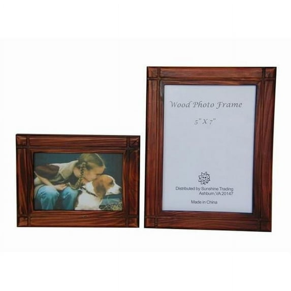 Sunshine Trading ST-14-5 Handmade Wood Photo Frame - 3.5 x 5 Inch