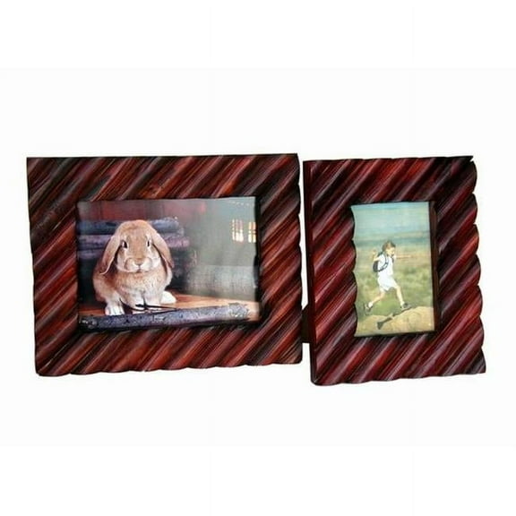 Sunshine Trading ST-24-5 Handmade Wood Photo Frame - 3.5 x 5 Inch