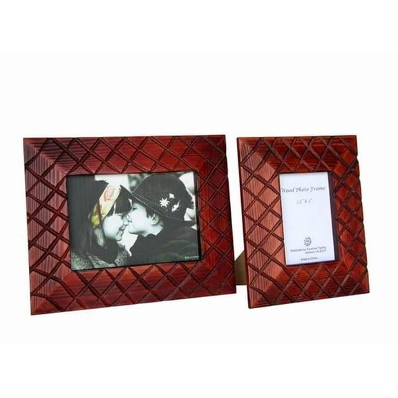 Sunshine Trading ST-36-5 Handmade Wood Photo Frame - 3.5 x 5 Inch