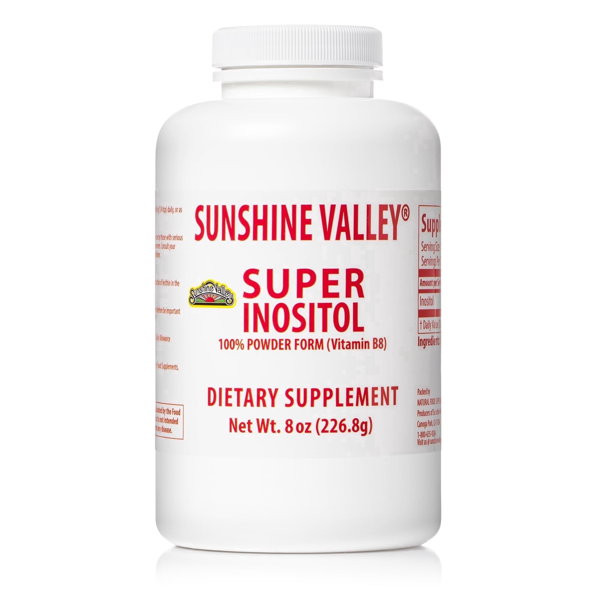 Sunshine Valley® Super Inositol Dietary Supplement Powder 8 oz Vitamin B8