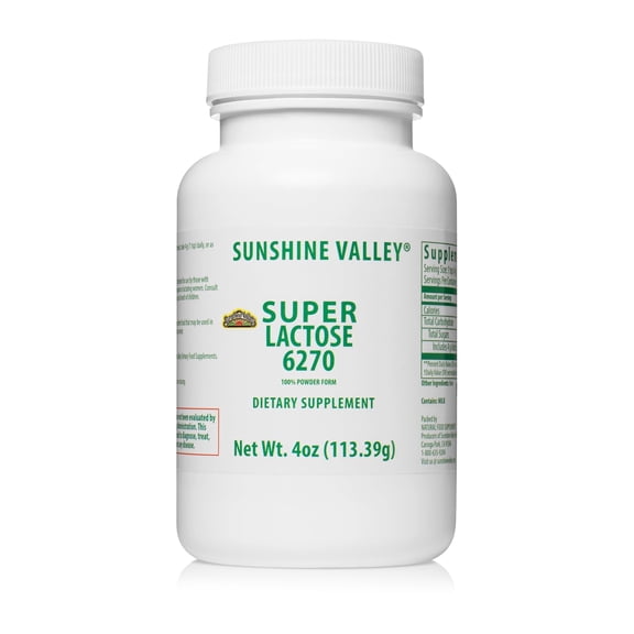 Sunshine Valley Super Lactose 6270 Dietary Supplement Powder 4 oz