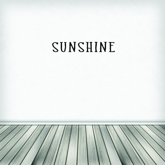Sunshine Vinyl Wall Decal for Home - Darling Family Friends Sand Wave Cool Breeze Cute Wall Décor Bedroom Living Room Entry - Removable High Tact - Size: 8 In x 20 In