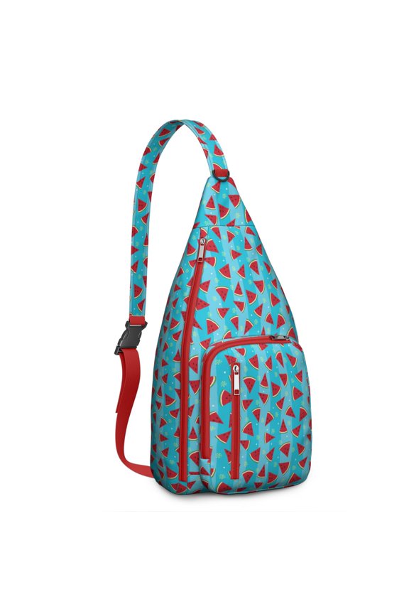 Sunshine Watermelon Backpack - Bright Summer Refresh Design, Durable Shoulder Bag for Outdoors