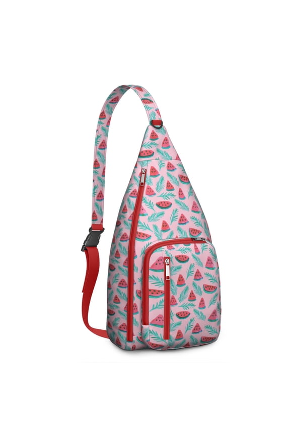 Sunshine Watermelon Backpack - Bright Summer Refresh Design, Durable Shoulder Bag for Outdoors