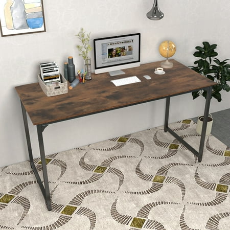 Sunshine Wheat Computer Desk,Home Office Simple Cheap Gaming Desk, Bedroom Writing Desk Work Table .