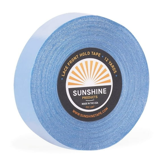 Sunshine Wig Tape | Lace Front Support Adhesive Tape Roll | Double Sided, Medical Grade, Skin Safe (.75" x 12yds)