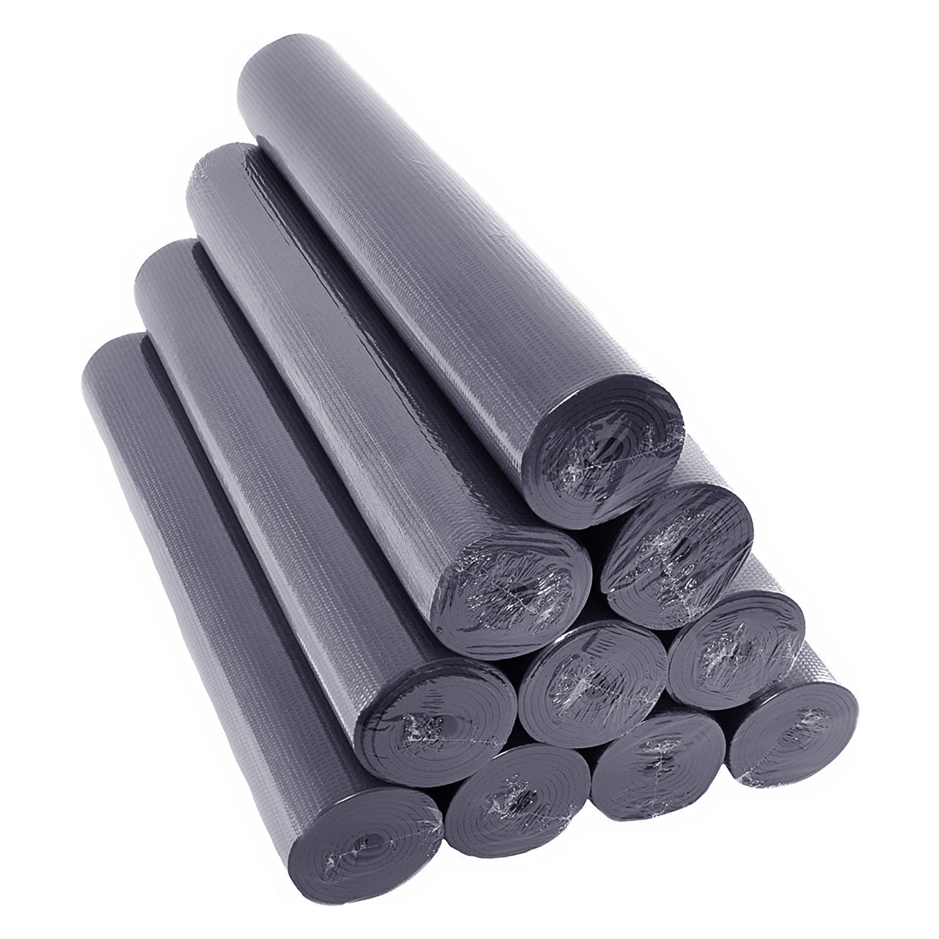 Sunshine Yoga - Deluxe Extra Thick Yoga Mats - Wholesale 10-Pack - (74" x 24" x 6mm - Extra Long 74", Thick 6mm, Non-Slip - Durable (Charcoal)