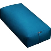 Sunshine Yoga - Extra Firm Large Rectangular Yoga Bolster - Improve Form, Flexibility and Strength - 100% Cotton - Washable 24 x 6 x 12 Inches - Oceanside