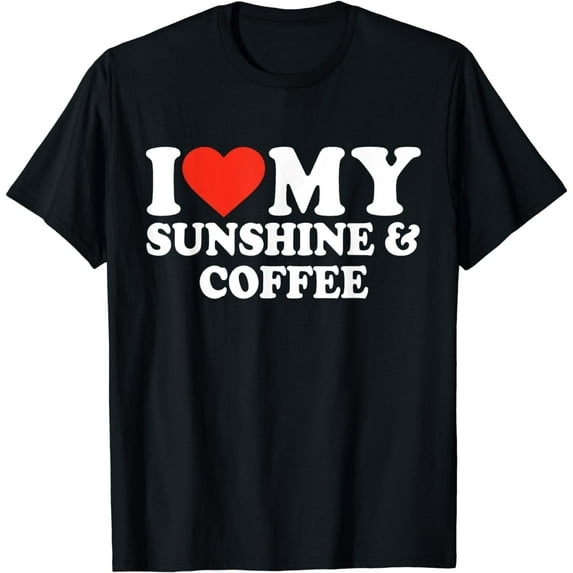 Sunshine and Coffee Shirt Love Sunshine Graphic Summertime T-Shirt