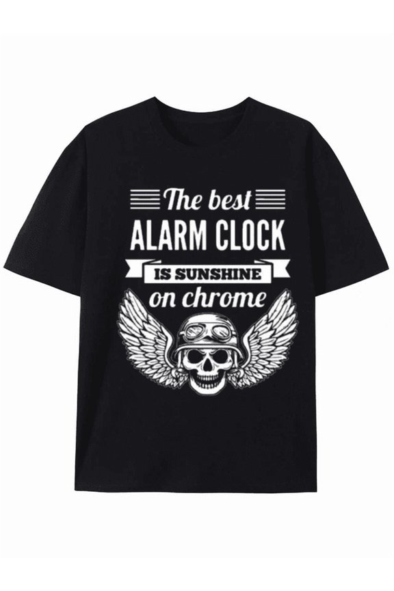 Sunshine on Chrome: Motorcycle Enthusiast's T-shirt