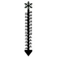 thumbnail image 1 of Sunshinehomely 24 Inch Snow Gauge, Snow Measuring Stick Outdoor, Winter Snow Ruler Snowfall Measuring Gauge, Metal Christmas Snow Gauge, Iron Art Snow Gauge for Yard Christmas Decorations, 1 of 6