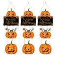 thumbnail image 1 of Sunshinehomely 3 Pcs Halloween Hanging Decorations, Halloween Door Hanger, Halloween Pumpkin Ghost Door Hanging Sign, Front Door Halloween Decor, Home Fall Decor for Halloween Party Supplies, 1 of 6