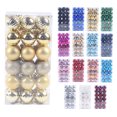 thumbnail image 1 of Sunshinehomely 36Pcs Christmas Tree Balls Ornaments for Xmas Christmas Tree 40mm/1.57" Shatterproof Christmas Tree Decorations Hanging Ball for Holiday Wedding Party Decorations, 1 of 6