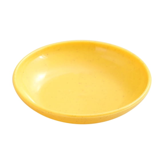Sunshinehomely 4.13 inch Plastic Plates Reusable Small Dinner Plates Lightweight Plates for Fruit Salad Snack Cake Dessert Bread Kitchen Picnic Camping Wedding Birthday Party