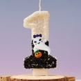 thumbnail image 1 of Sunshinehomely Halloween Birthday Number Candles, Cute Ghost Birthday Cake Candles, Birthday Number Candles 0-9 Halloween Birthday Cupcake Toppers for Cake Decoration, 1 of 6