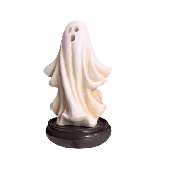 Sunshinehomely Halloween Ghost Figurines, Ghost Statue Halloween Decor, Halloween Ghost Decorations, Spooky Halloween Ghost Decor for Home Living Room Office Desktop Ornaments