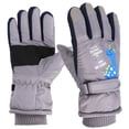 thumbnail image 1 of Sunshinehomely Kids Snow Gloves Gray Waterproof Windproof Skiing Gloves for Kids Winter Ski Gloves Warm Mittens for Boys and Girls Ages 5-9, 1 of 6