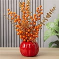 thumbnail image 1 of Sunshinehomely Plastic Pumpkin Flower Pot, Pumpkin Shaped Planter Pot, Creative Pumpkin Shape Vase Decorative Flower Pot for Home Room Office Party Wedding Decor, 1 of 4