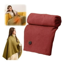 Sunshinehomely Portable Heated Shawl, Heated Shawl Wraps for Women, USB Heated Blanket Shawl, Wearable Heating Blanket, Electric Heated Blanket Shawl, 3 Heating Levels