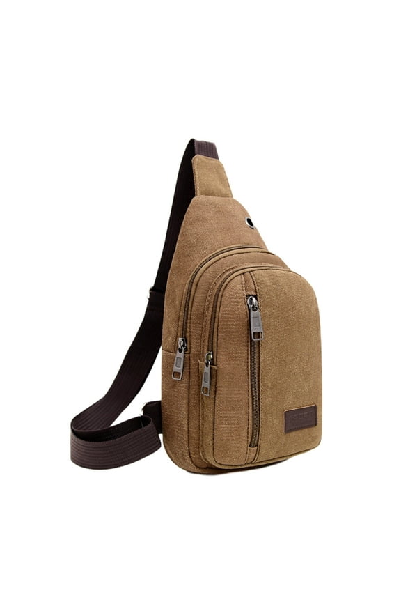 Sling Bag for Men Crossbody Backpack with Earphone Hole, Multipurpose Shoulder Chest Bag for Travel Hiking Camping Cycling, Valentines Day Gifts for Men Boyfriend Husband