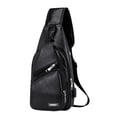 thumbnail image 1 of Sunshinehomely Sling Bag for Men Women Crossbody Chest Bags Casual Daypack Backpacks Travel Shoulder Bags with Earphone Hole for Hiking, Camping, Cycling, 1 of 6